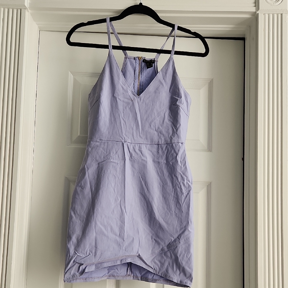 Lavender Sleeveless Mini Dress